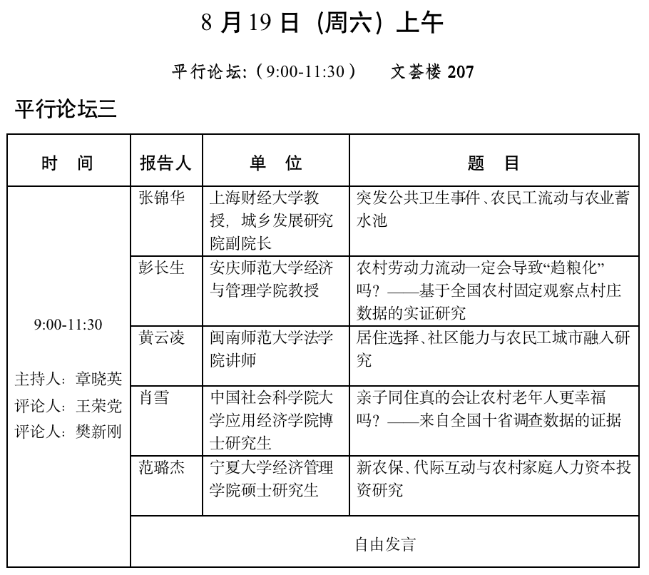 中国国外农业经济研究会2023年会员代表大会暨学术研讨会会议议程